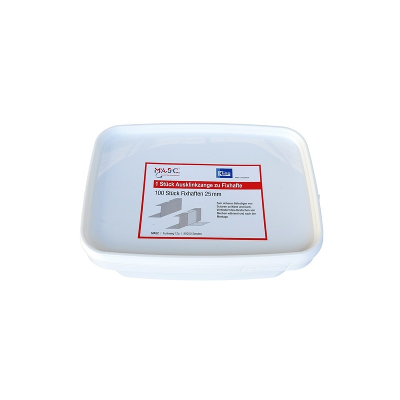 MASC FIXED CLIPS SET 25MM INCL NOTCHING PLIERS - Image 3
