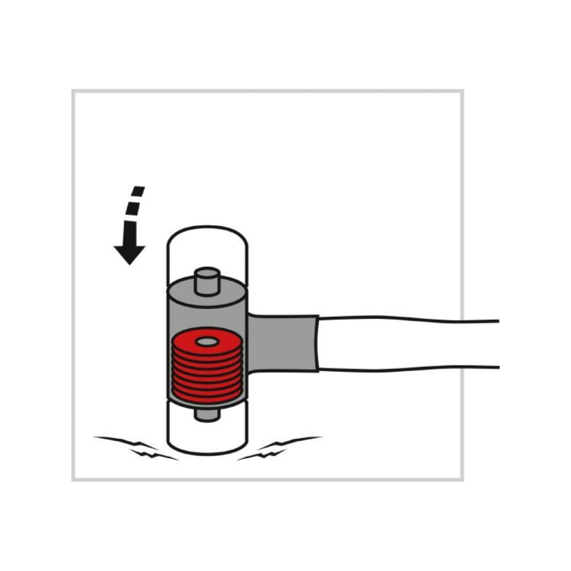 PB SWISS TOOLS DEAD BLOW MALLET REPLACEABLE PLASTIC HEADS - Image 5